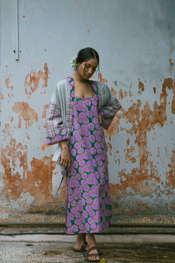 IKKIVI Clover Slip Dress - Multicolor