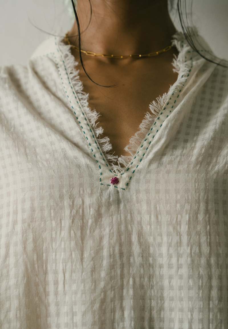 IKKIVI Iffat Co-ord Set - Off White