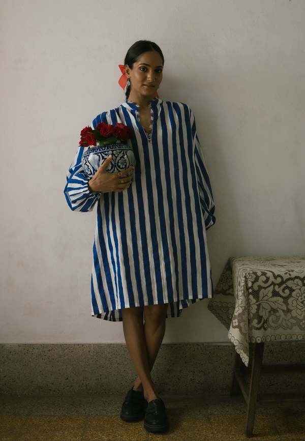 IKKIVI Kylo Tunic Dress - Blue