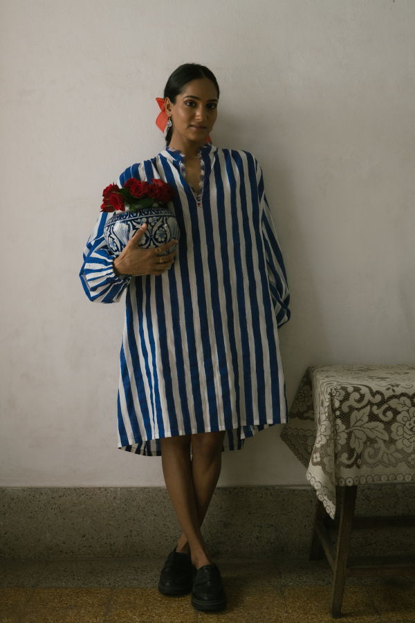 IKKIVI Kylo Tunic Dress - Blue