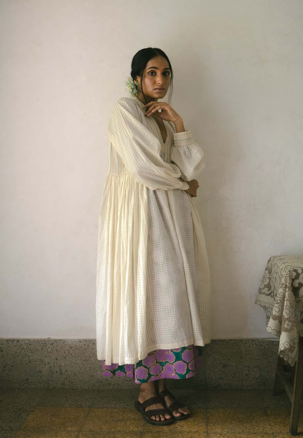 IKKIVI Noor Dress - Off White - Image 1 of 16