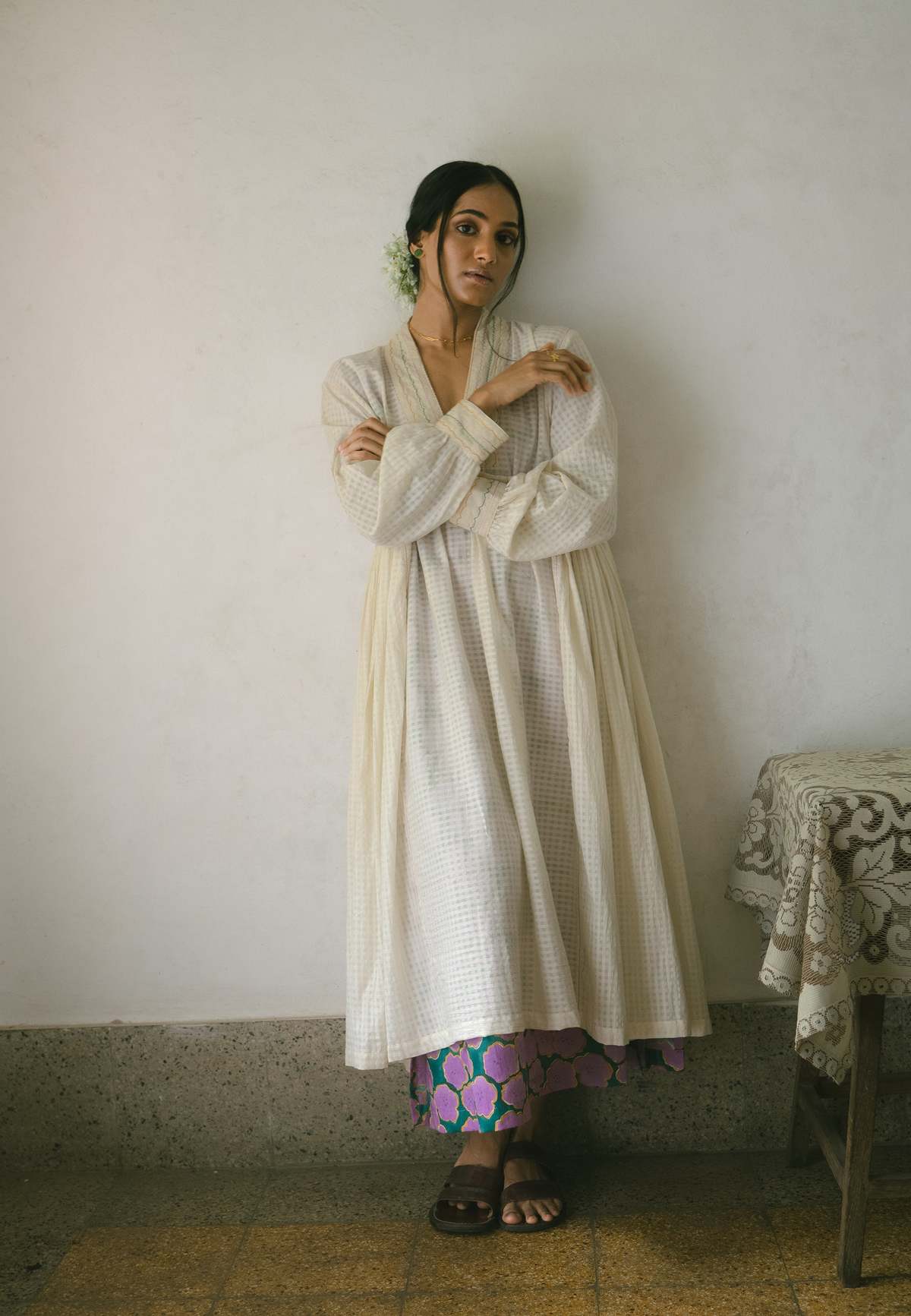 IKKIVI Noor Dress - Off White - Image 3 of 16