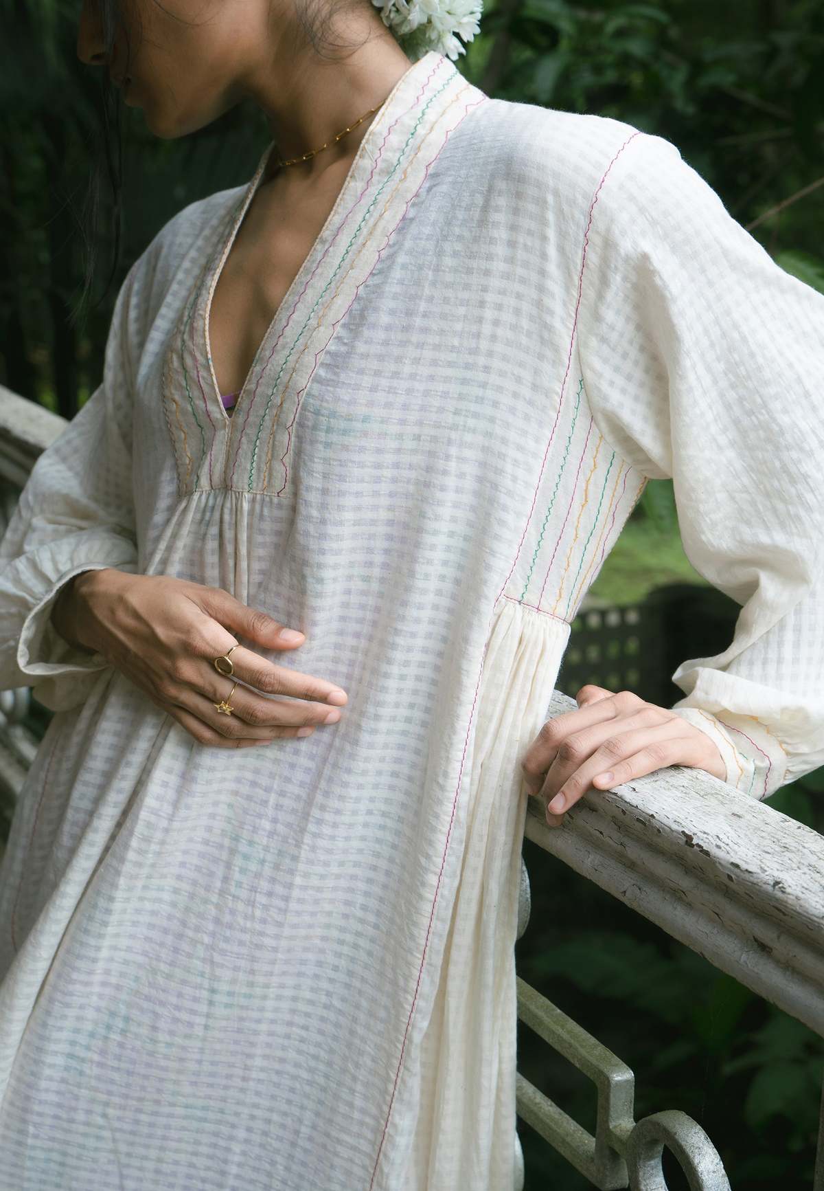 IKKIVI Noor Dress - Off White - Image 5 of 16