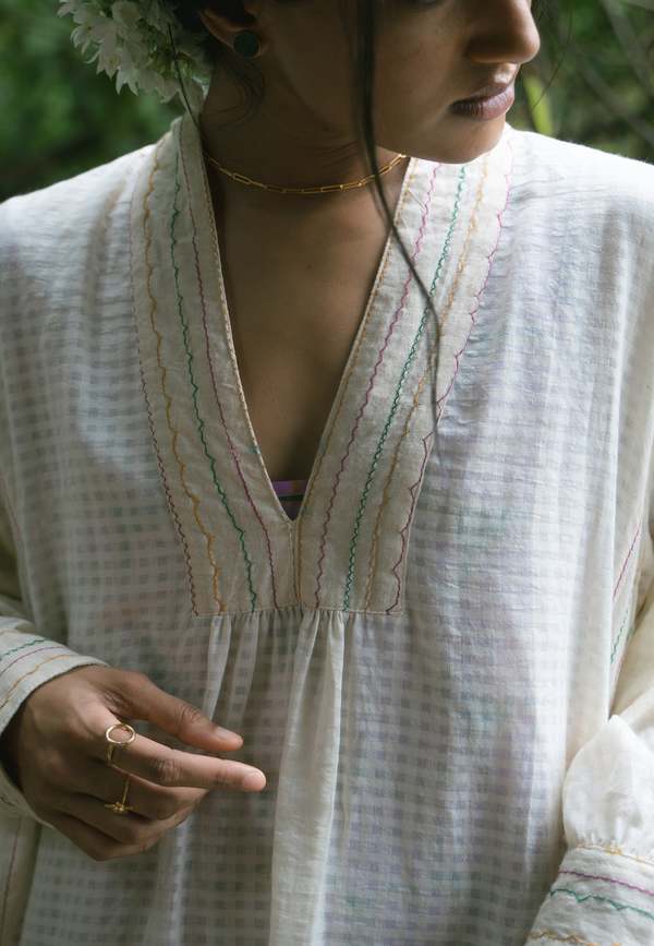 IKKIVI Noor Dress - Off White