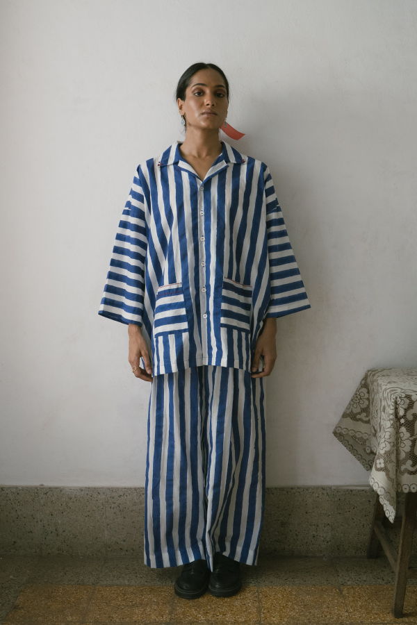 IKKIVI Shiro Co-ord Set - Blue