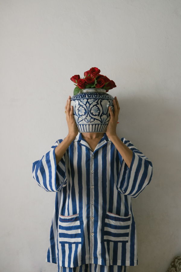 IKKIVI Shiro Shirt Top - Blue