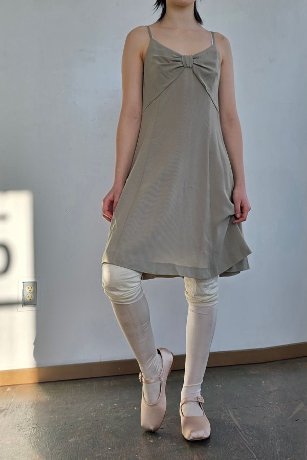 Vintage Giorgio Armani Wheat Spaghetti Strap Dress