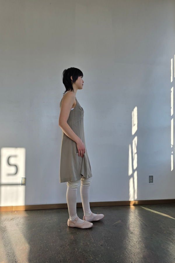 Vintage Giorgio Armani Wheat Spaghetti Strap Dress