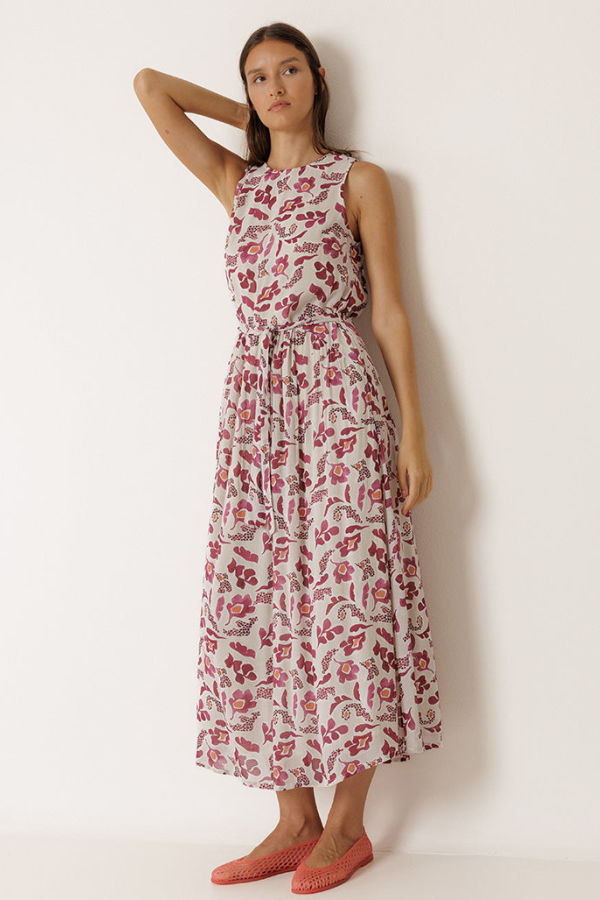 Indi & Cold Floral Dress in Raspberry Dress