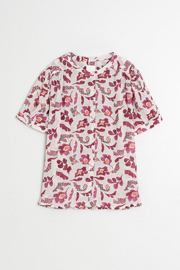 Indi & Cold Floral Shirt - Raspberry