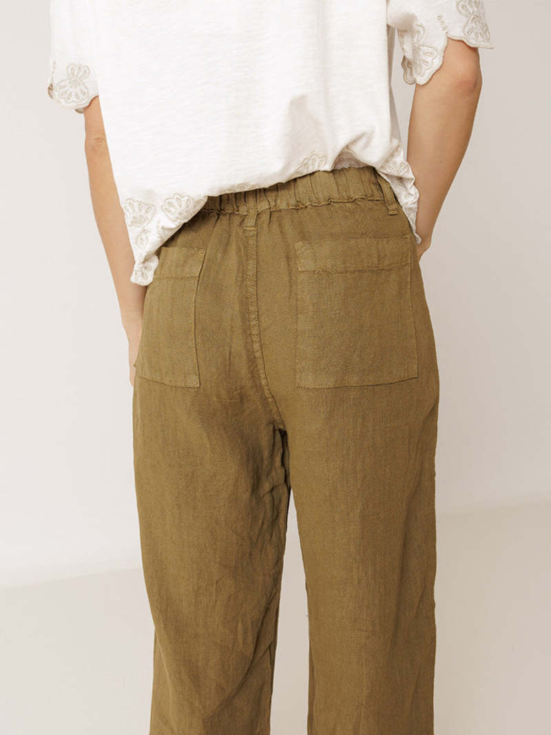 Indi & Cold Wide Leg Linen Trousers