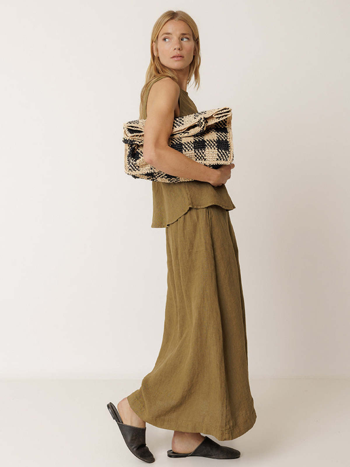 Indi & Cold Long Linen Midi Skirt - Image 4 of 4