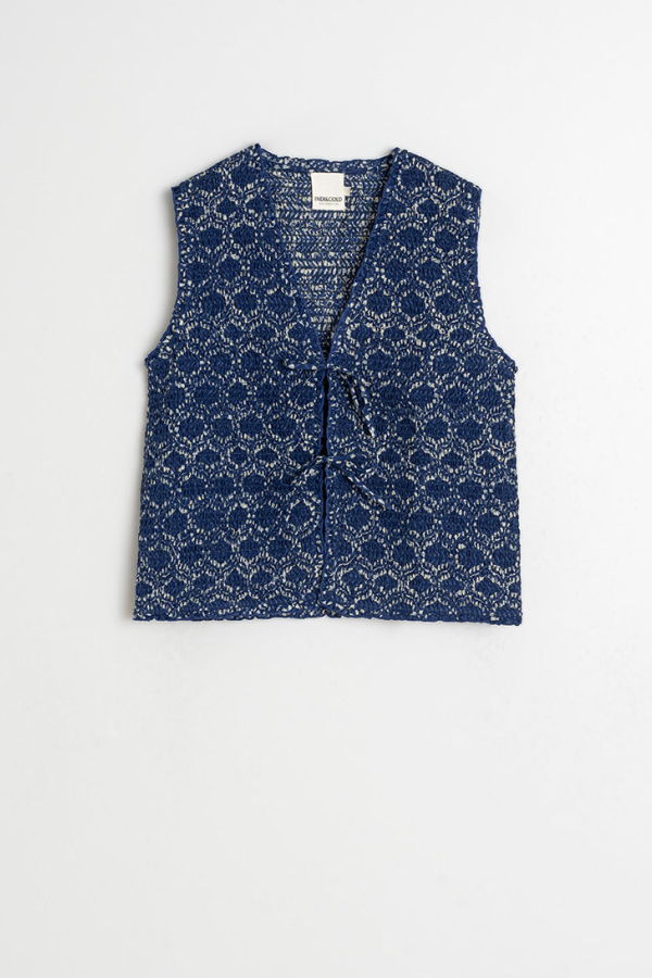 Indi & Cold Tie Front Vest