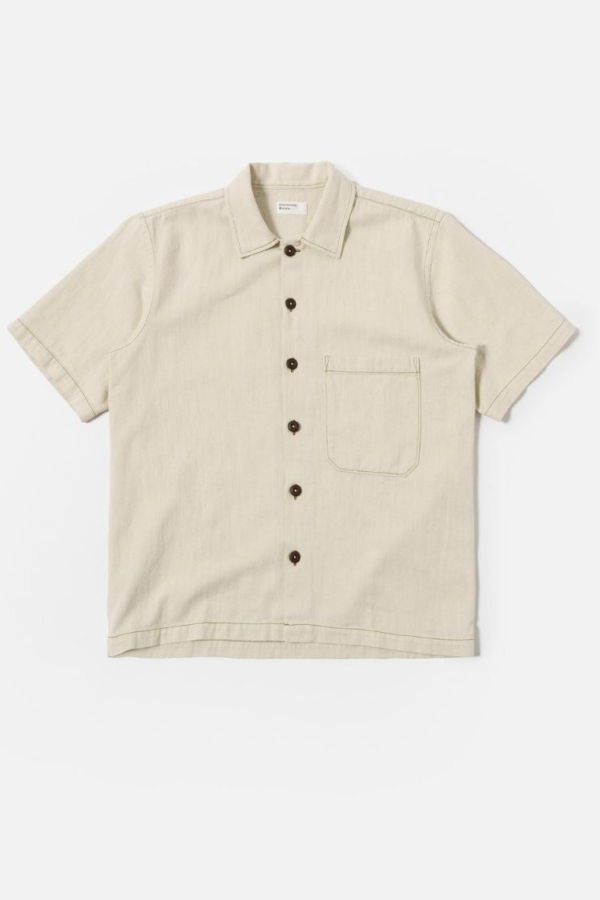 Universal Works Fatigue Shirt in Koko Cotlin Overshirt