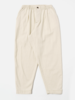 Universal Works Pleated Track Pant in Koko Cotlin Ecru - Thumbnail 1