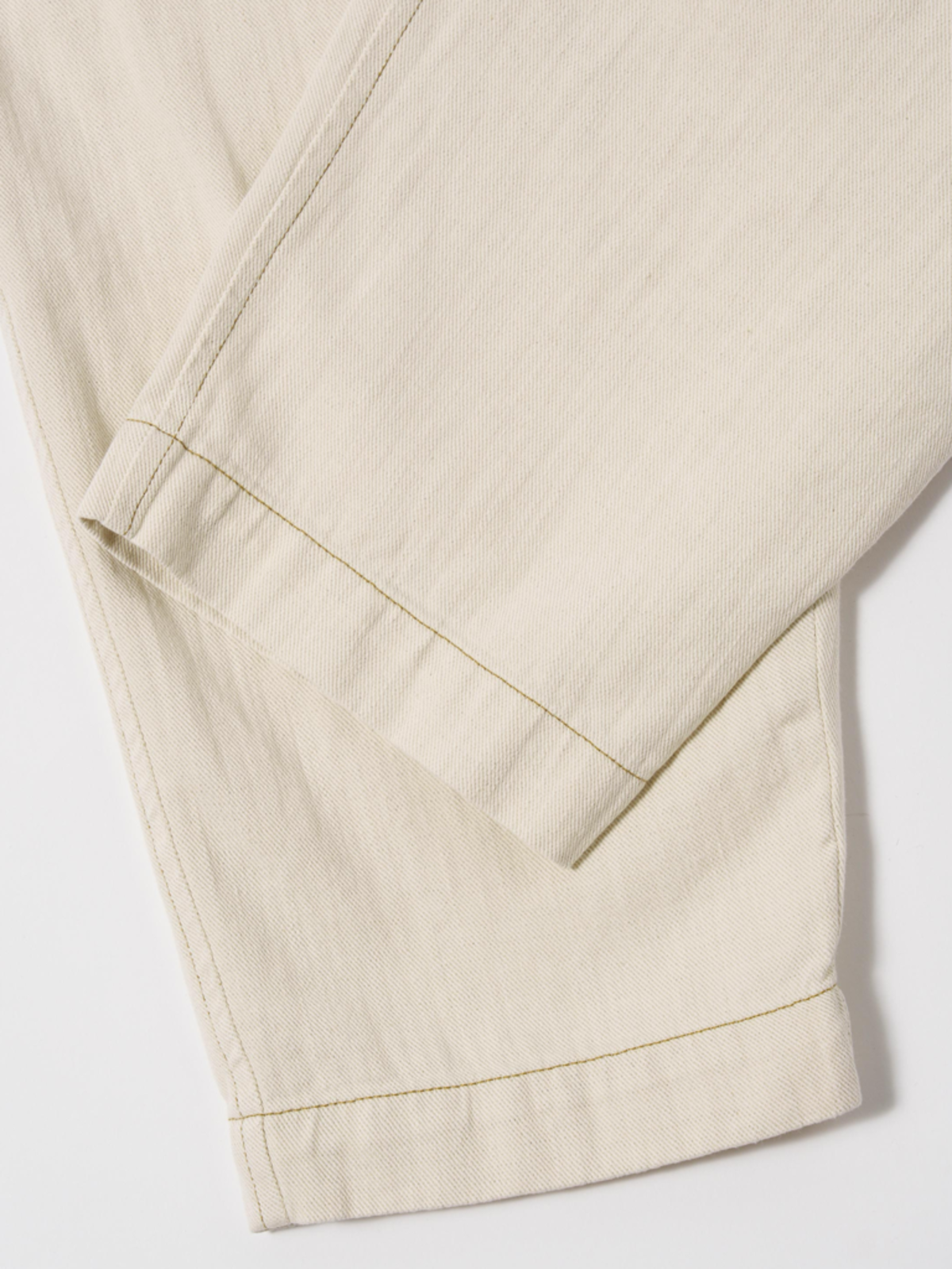 Universal Works Pleated Track Pant in Koko Cotlin Ecru - Image 4 of 6