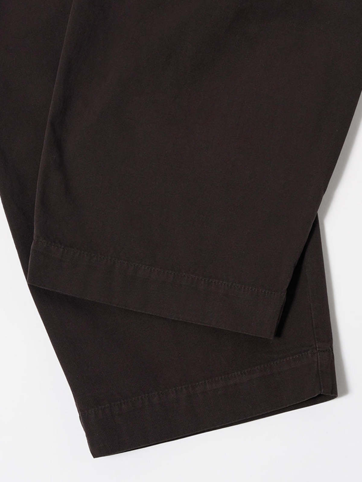 Universal Works Pleated Track Pant in Licorice Canvas Trousers - Image 3 of 5