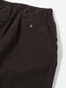 Universal Works Pleated Track Pant in Licorice Canvas Trousers - Thumbnail 4