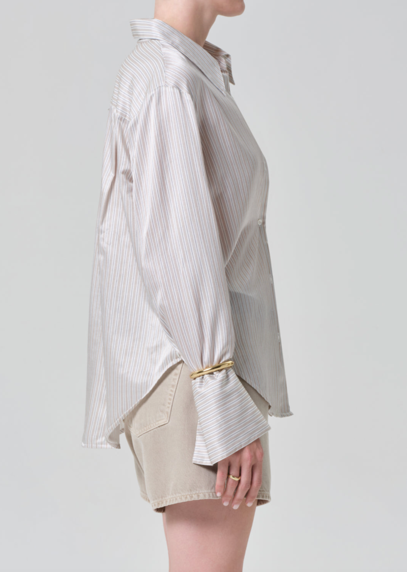 Citizens of Humanity Camilia Shirt - Sandstone Stripe