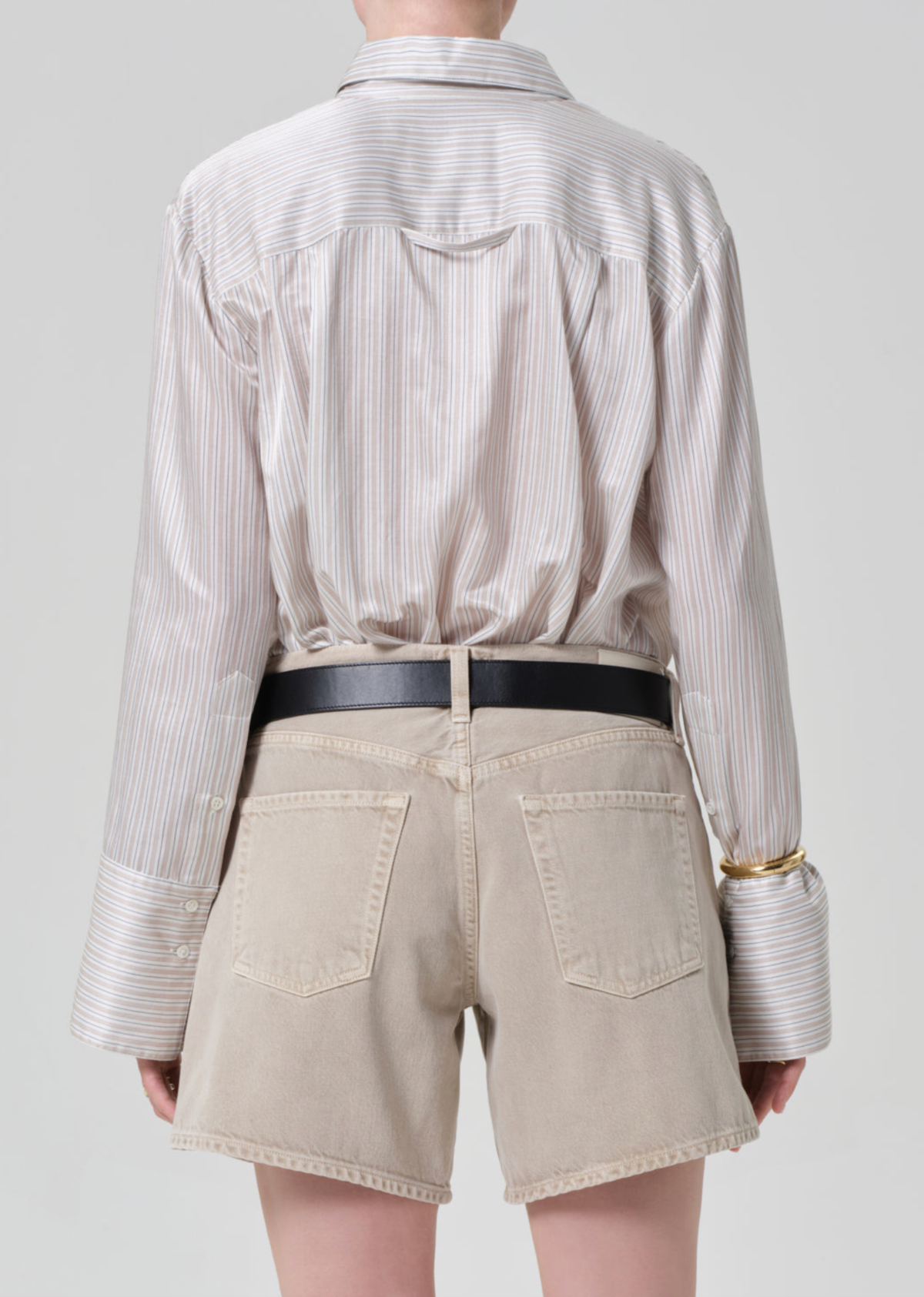 Citizens of Humanity Camilia Shirt - Sandstone Stripe - Image 4 of 6
