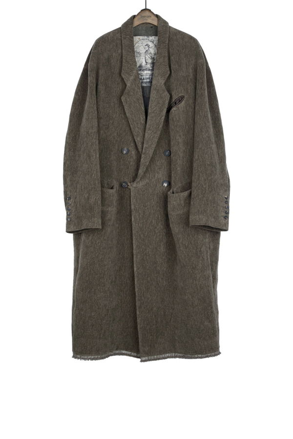 Ziggy Chen Chenille Cloth Double-Breasted Long Coat - 81