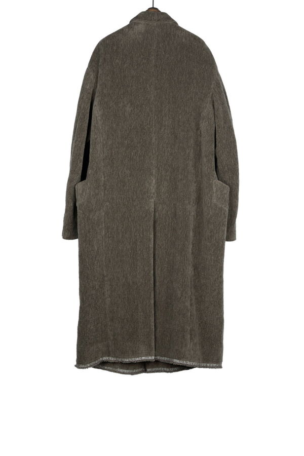 Ziggy Chen Chenille Cloth Double-Breasted Long Coat - 81