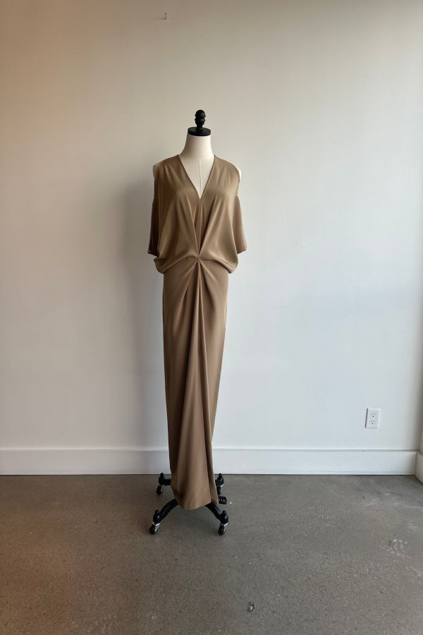 zero + maria cornejo Long MIU Dress - Camel