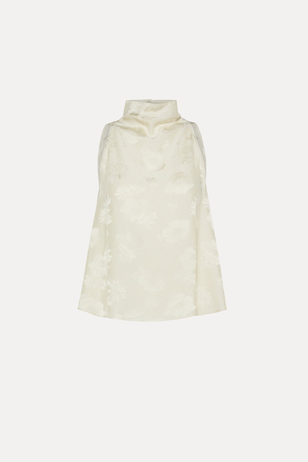 Forte Forte Bouquet Jacquard Top - Beurre