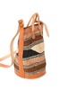 Swahili | AFRICAN MODERN Assorted Earthtone Sisal Handbag with Leather Straps and Round Leather Base - Thumbnail 3