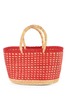Swahili | AFRICAN MODERN Strawberry Fields Oval Grass Tote - Thumbnail 1