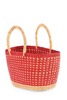 Swahili | AFRICAN MODERN Strawberry Fields Oval Grass Tote - Thumbnail 3