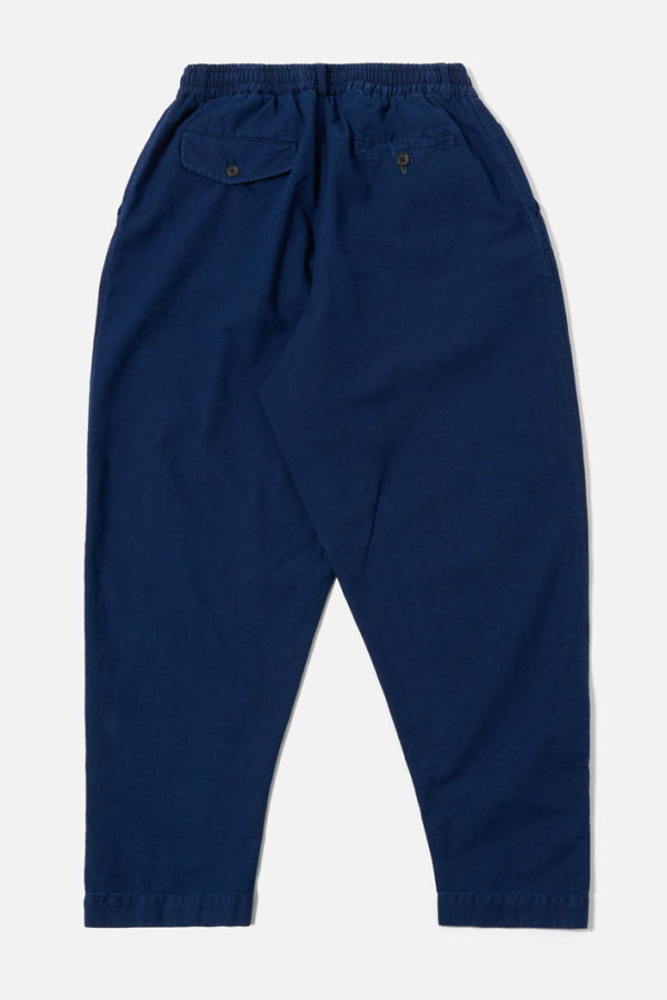 Universal Works Pleated Track Pant Trousers - Indigo