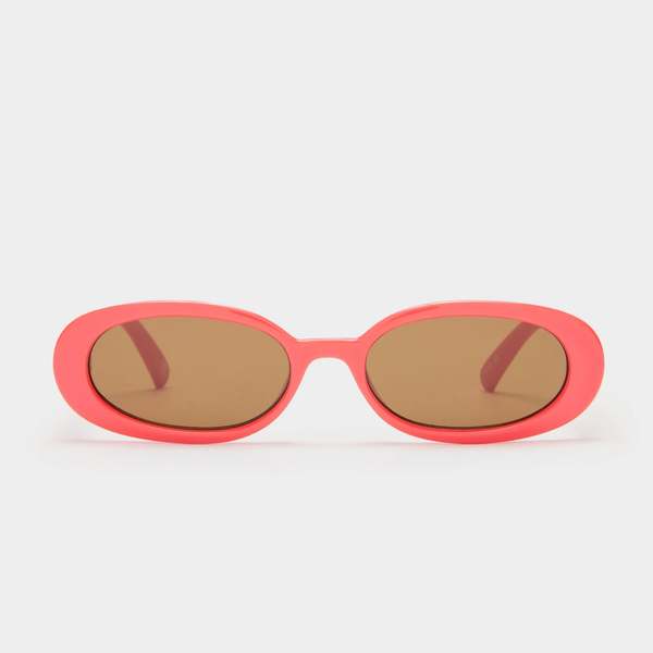 Le Specs Outta Love Sunglasses - Electric Orange