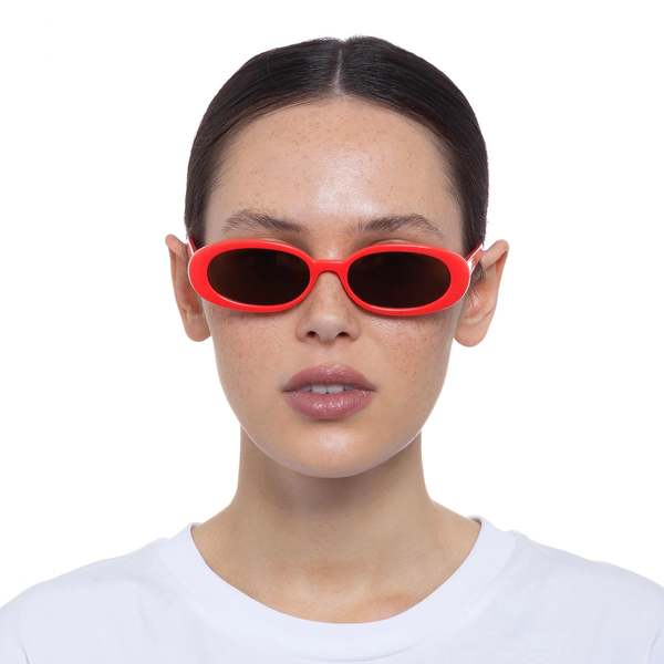 Le Specs Outta Love Sunglasses - Electric Orange