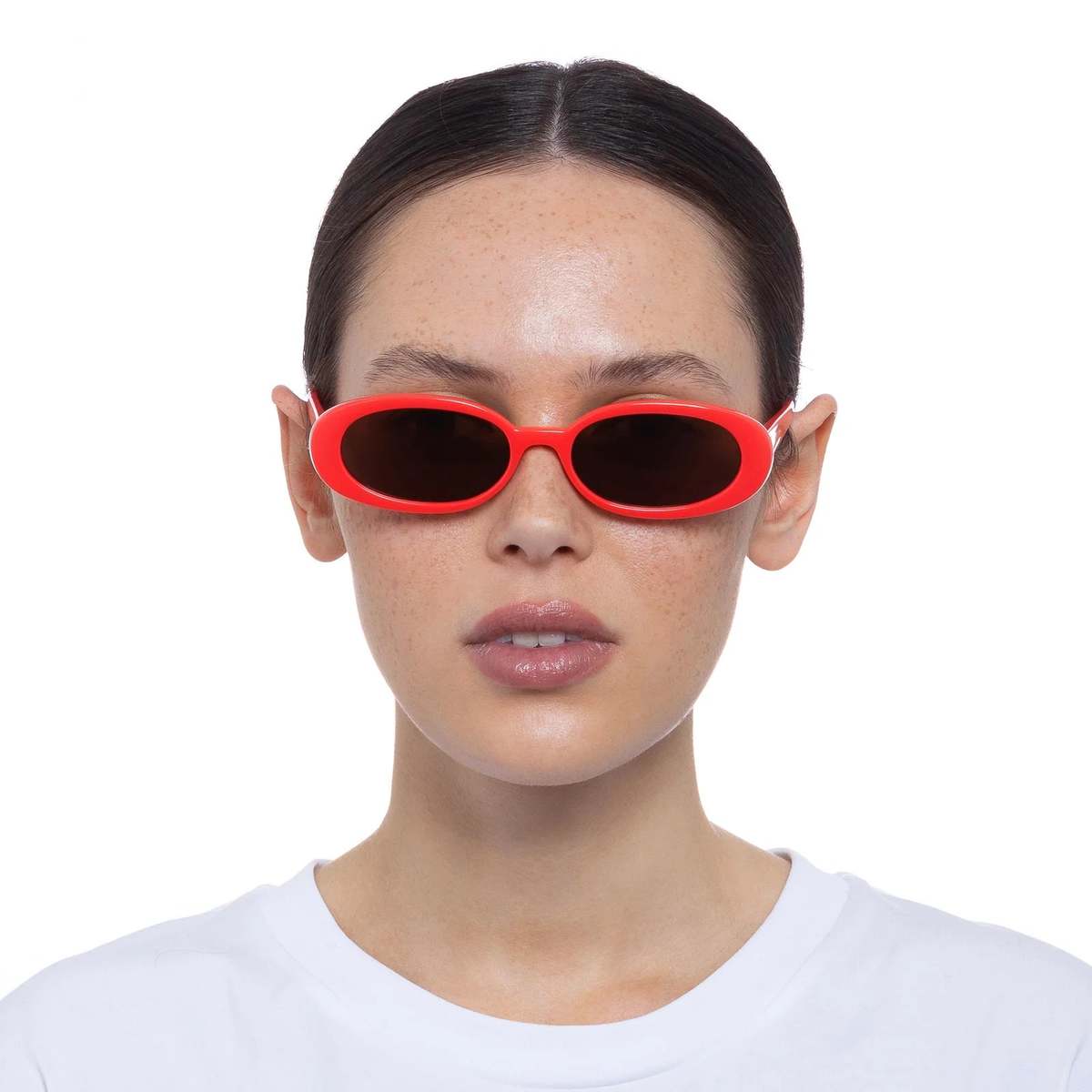 Le Specs Outta Love Sunglasses - Electric Orange - Image 3 of 3