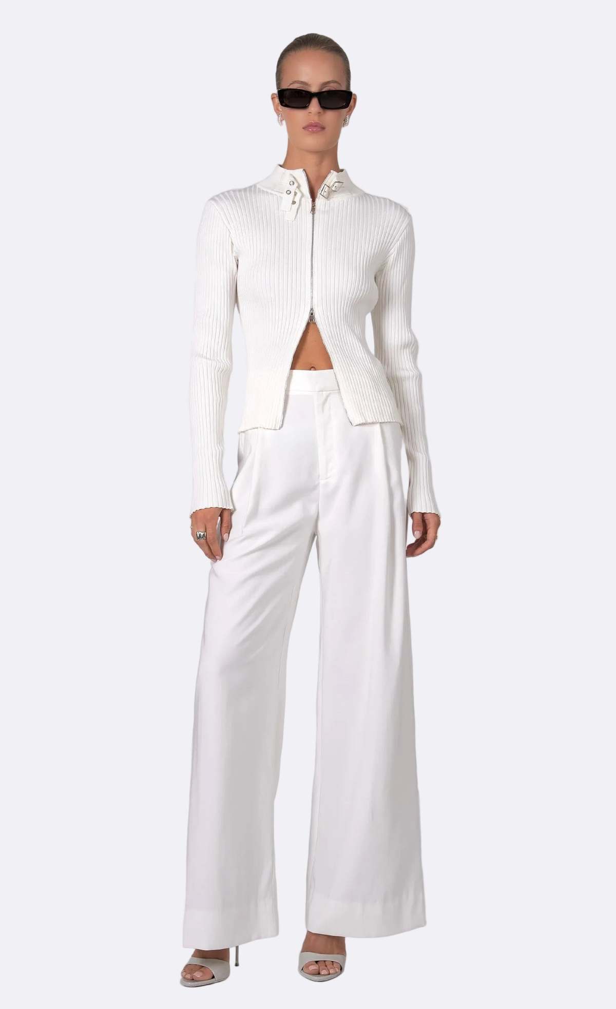 Nonchalant Label Dion Cardigan Cardigan - Ivory - Image 2 of 3