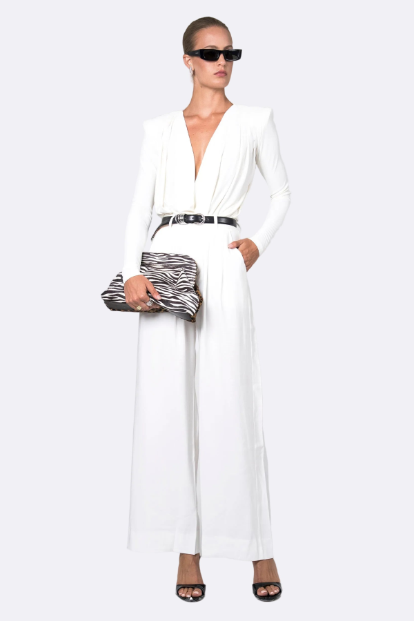 Nonchalant Label Fabi Wide Leg Pant - White