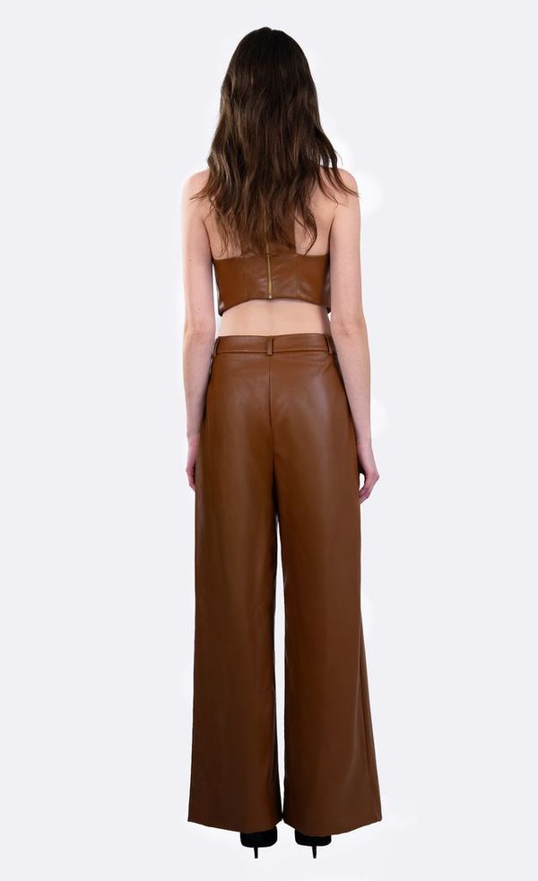 Nonchalant Label Perrie Crop Top - Caramel