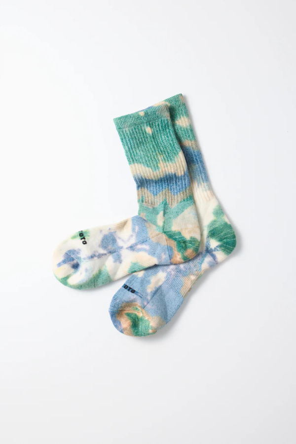 Rototo Allrounder Merino Tie Dye Crew Socks