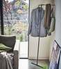 Yamazaki Home Corner Leaning Coat Hanger - Steel + Wood - Thumbnail 2