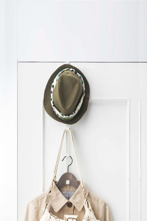 Yamazaki Home Over-the-Door Vertical Hooks - White