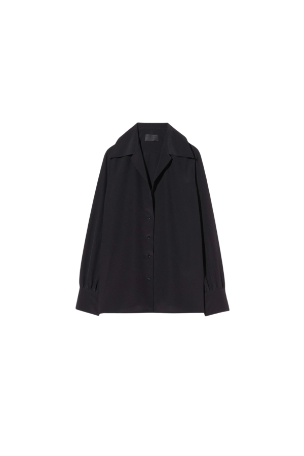 Nili Lotan Joxe Silk Blouse - Black