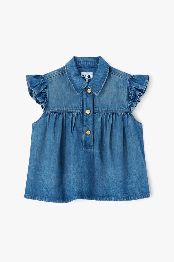 Ganni Light Weight Denim Top