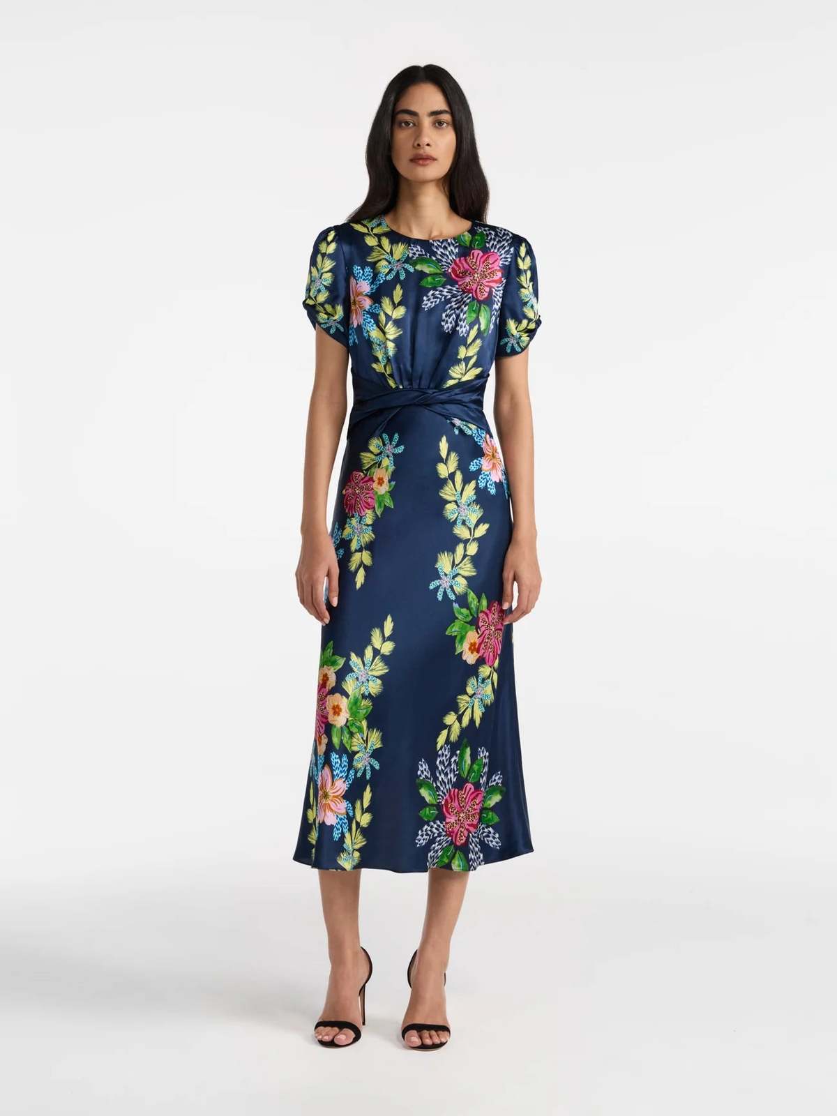 Saloni Gwen C Dress - Hosta Trellis - Image 1 of 3