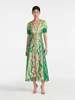 Saloni Lea Long Dress - Terrazzo Jade - Thumbnail 1