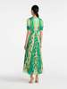 Saloni Lea Long Dress - Terrazzo Jade - Thumbnail 2