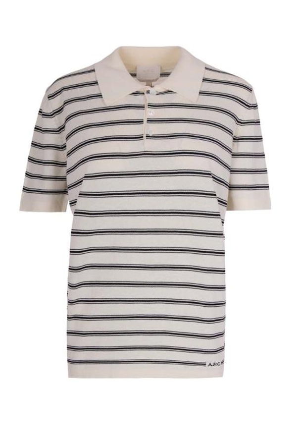 A.P.C. Polo Shirt - Ecru/Black