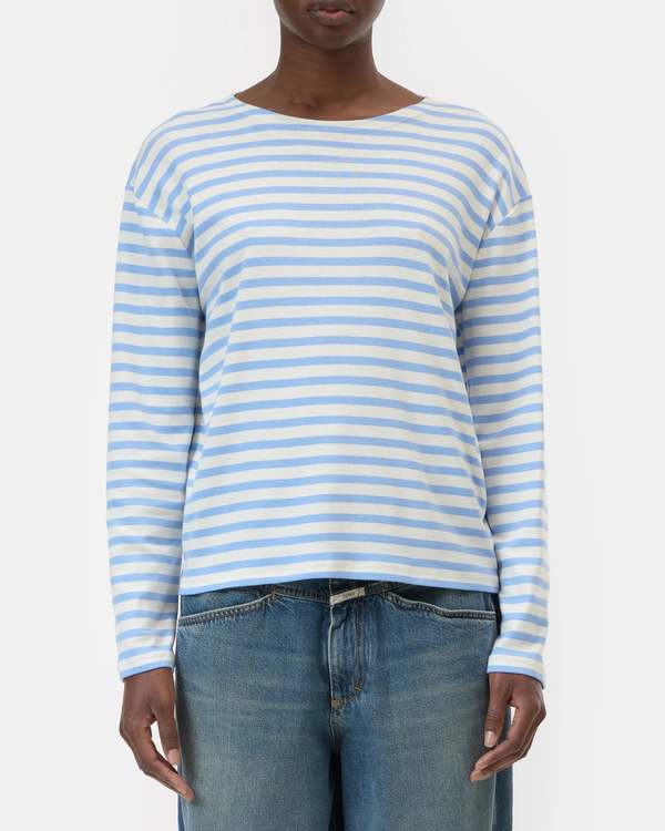 Closed Basic Long Sleeve Top - Sky Blue Closed Basic Long Sleeve Top - Sky Blue