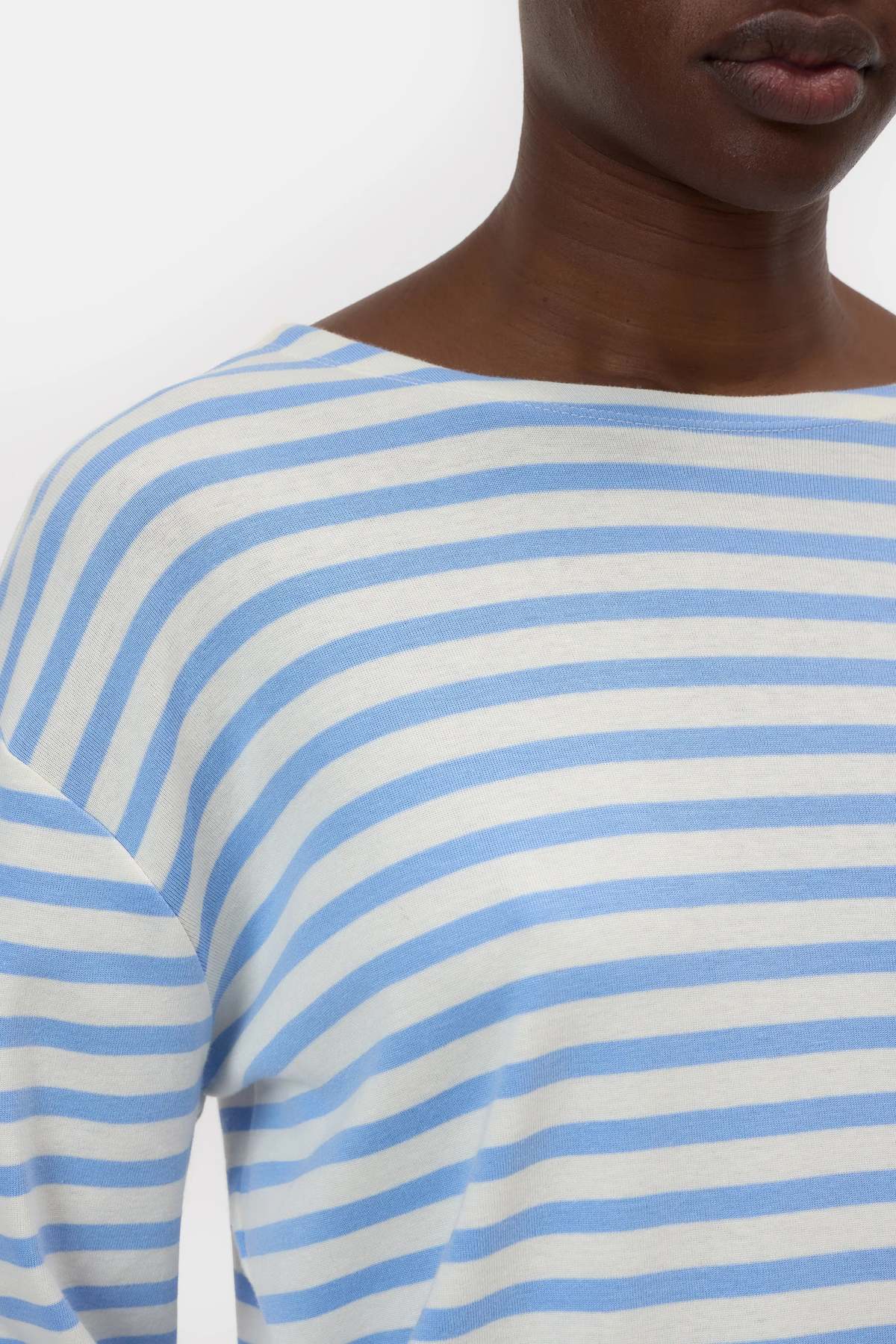 Closed Basic Long Sleeve Top - Sky Blue - Image 4 of 7