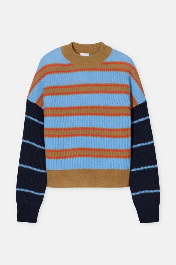 Closed Crew Neck Long Sleeve Sweater